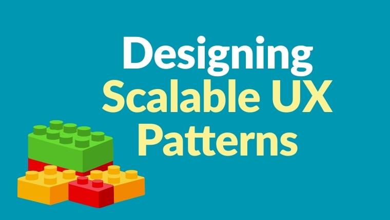 Abstract visual for scalable UX patterns and design systems
